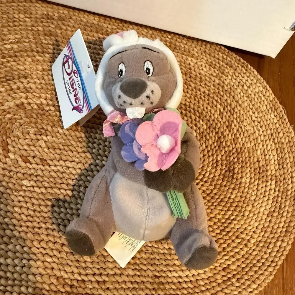 Disney Store Plush Lot of 5 Easter Pooh Piglet Gopher Bambi Goofy w/ Tags